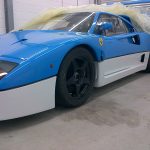 blue ferrari